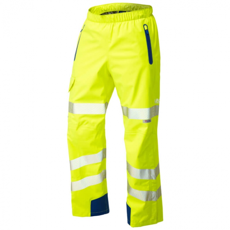 Leo Workwear L20-Y Lundy High Performance Waterproof Overtrouser Yellow
